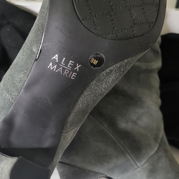 Alex Marie Shoes - Alex Marie boots size 8 Gray suede